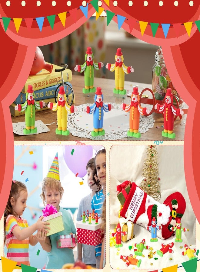 Arrowbash مجموعة زينة عيد الفصح من آروباش، ٥٠ قطعة، تماثيل مهرج سيرك صغيرة، دمى مهرج دائرية للعبة الاختباء، مثالية لتزيين جوارب عيد الفصح، وتزيين طاولة المنزل، وتزيين كعكة السيرك، وهدايا الحفلات. - Image 5